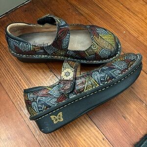 Alegria Multicolor Patterned Mary Jane Shoes EU 7